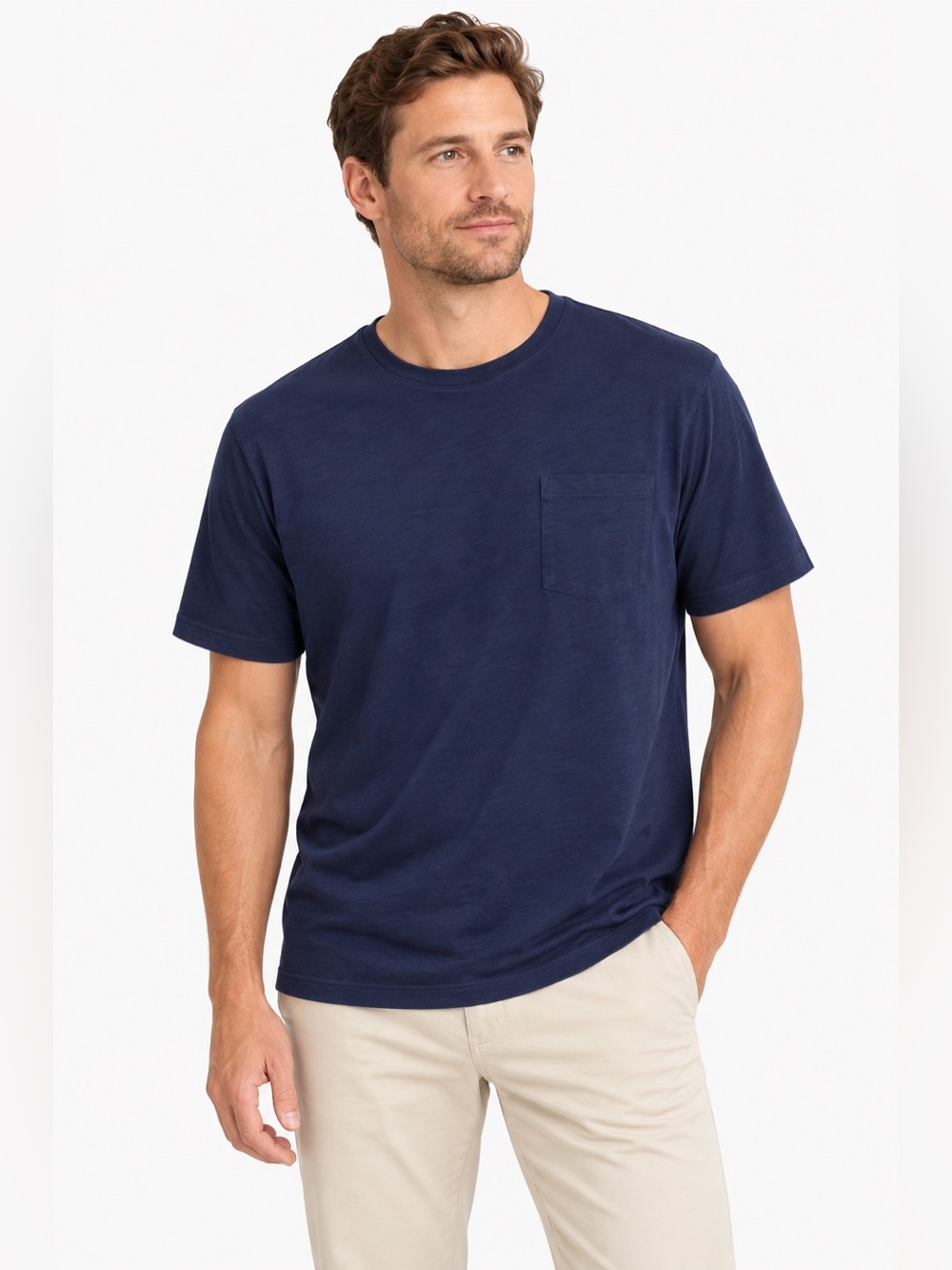 Rodd & Gunn Men’s XL Navy Sports Fit Cotton Pocket T-Shirt